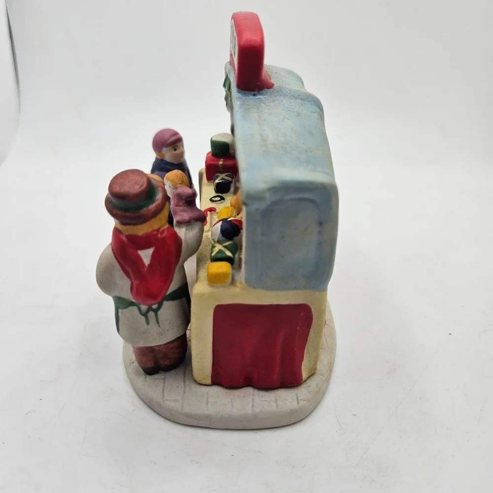 Vintage Lemax 1993 Christmas Village Toy Shop Toys Market Stand Figurine Decor